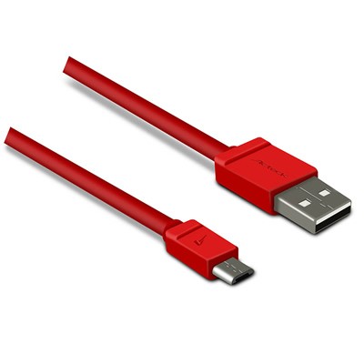 Cable USB ACTECK Teck To Go CC-001 - USB, Micro USB, 1 m, Rojo