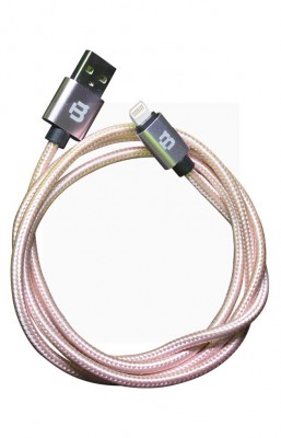 Cable USB  Blackpcs CARLT-1 - Rosa, Apple, 1 m, Cable Lightning
