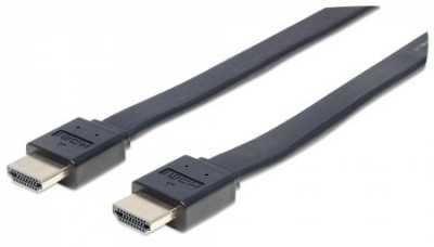 Cable HDMI 2.0 MANHATTAN 391498 - 3 m, HDMI, HDMI, Negro