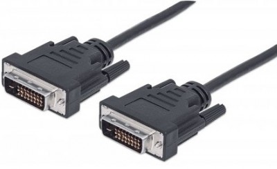 Cable DVI MANHATTAN 371803 - DVI-D, DVI-D, Negro