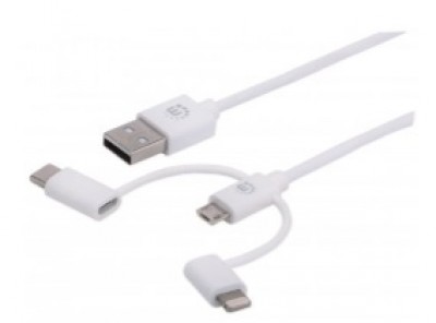 Cable de carga y datos USB 3 en 1 -