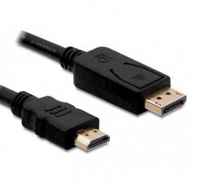 Cable DisplayPort BROBOTIX 110004 - DisplayPort, HDMI, Macho/Macho, Negro