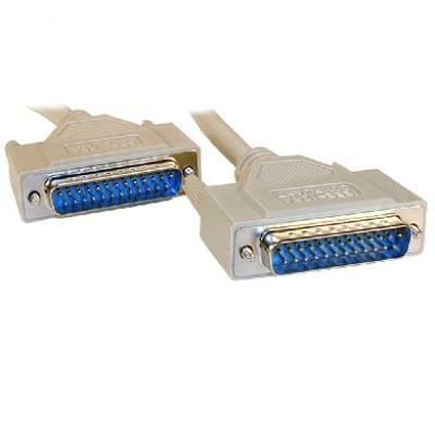 Cable Serial BROBOTIX 388216 - 1, 8m, Gris, DB25, DB25, Macho/Macho