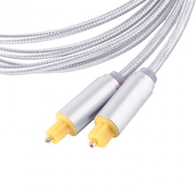 CABLE TOSLINK FIBRA OPTICA BROBOTIX 017018 - Óptica, Plata