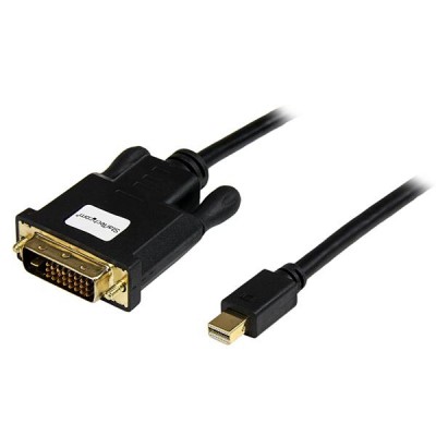 Cable adaptador de video StarTech.com MDP2DVIMM6B - 1, 8 m, Mini DisplayPort, Mini DisplayPort, Macho/Macho, Negro