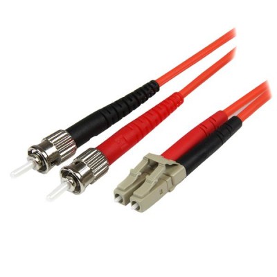 Cable adaptador de Red StarTech.com - LC, ST, Macho/Macho, Naranja, 3, 04 m