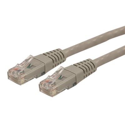 Cable de red StarTech.com - 22, 9 m, RJ-45, RJ-45, Macho/Macho, Gris