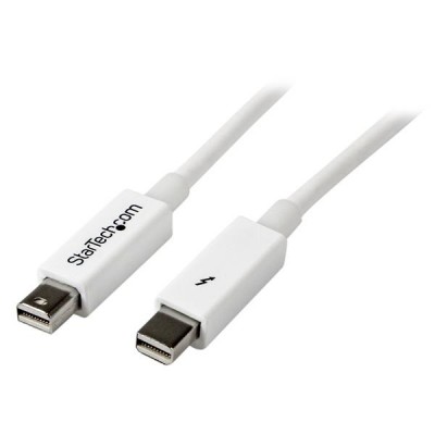 Cable Thunderbolt StarTech.com TBOLTMM1MW - 1 m, Color blanco