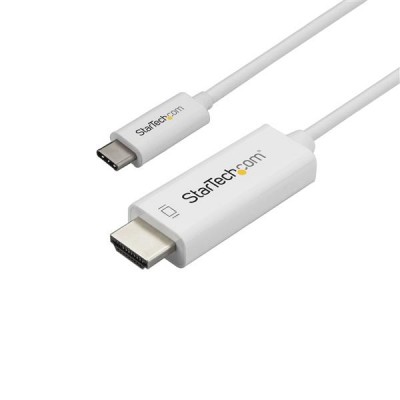 Cable USB C a HDMI StarTech.com CDP2HD3MWNL - 3 m, USB, HDMI, Color blanco