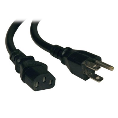 Cable de alimentación TRIPP-LITE - Macho/hembra, 2, 44 m, NEMA 5-15P, Negro, 13