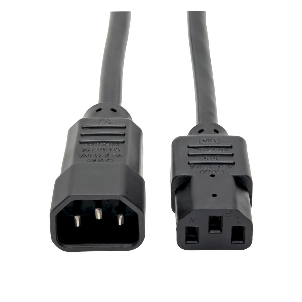 Cable de Alimentación para P004-002 PDU - C13 a C14 - 10A, 250V, 18 AWG, 61 cm [2 pies], Negro