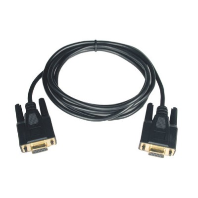 Cable de módem TRIPP-LITE - 1, 83 m, DB9, DB9, Negro, Hembra/hembra