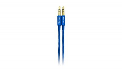 Cable de audio VORAGO CAB-115 - 1 m, 3.5mm, 3.5mm, Azul