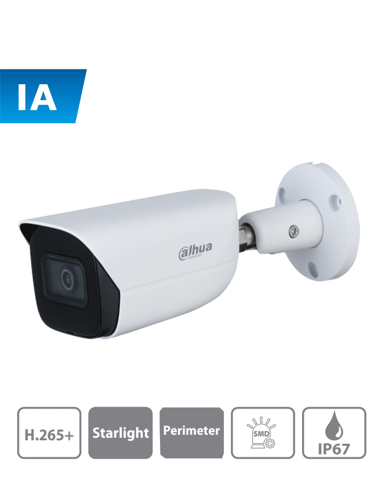 Cámara Bala IP Dahua 4MP DH-IPC-HFW3441EN-AS-0280B -