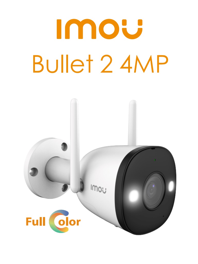 Cámara IP Bullet  Dahua Technology IPC-F42FEN-0280B-imou - 4 MP, 30 m, 2.8mm