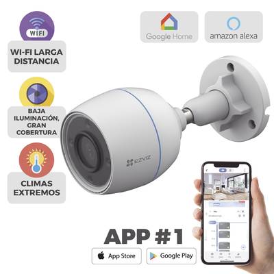 Cámara Bala WiFi (CS-H3C) / 2 Megapixel / Detección humana / Micrófono Integrado / Micro SD / Exterior -