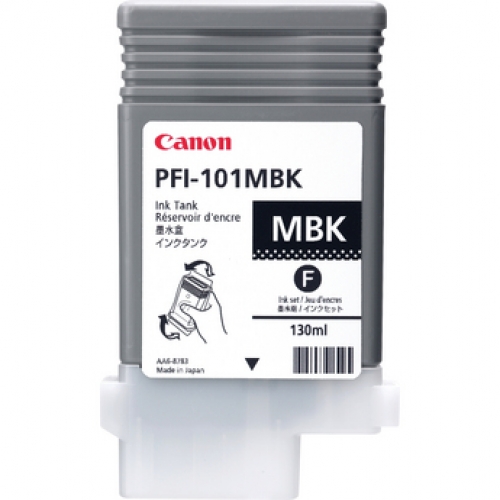 Tanque de tinta CANON PFI-101MBK - Negro, Inyección de tinta