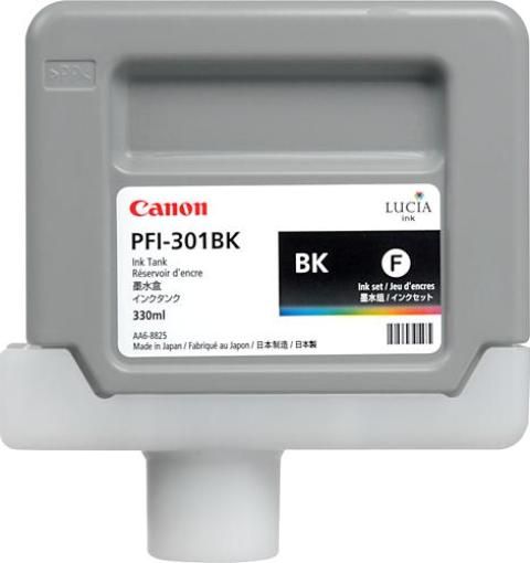 Tanque de tinta CANON PFI-301BK - Negro, Inyección de tinta