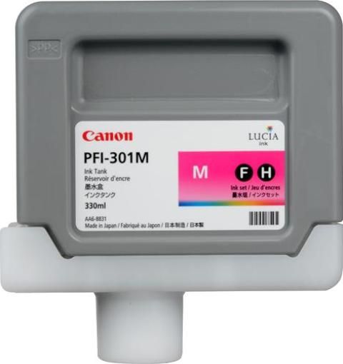 Tanque de tinta CANON PFI-301M - Magenta, Inyección de tinta