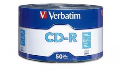 Disco CD-R VERBATIM - CD-R, 700 MB, 50, 52x, 80 min