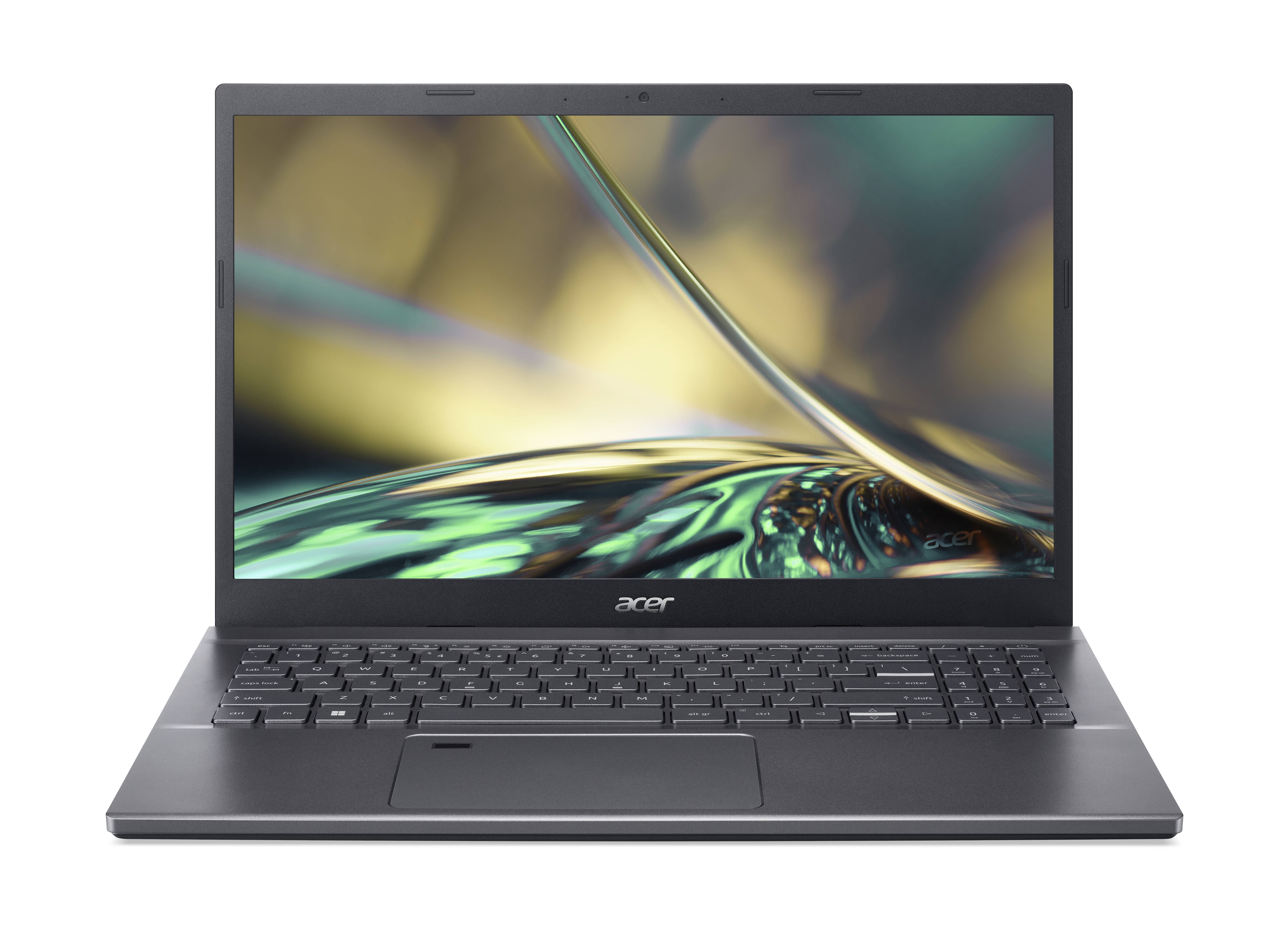 Laptop ACER Aspire 5 - Intel Core i3-1215U, 8 GB DDR4, 512 GB SSD, 15.6, Win 11 Pro 64, lector de huella, 1 año de Garantia en CS + 1 año contra Robo