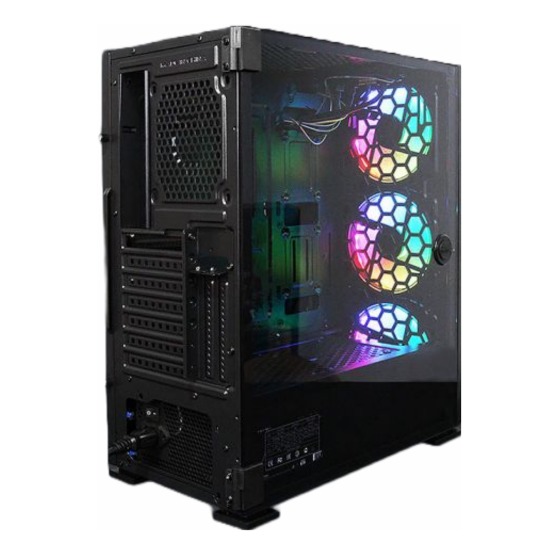 Pc de escritorio gamer gaming Yeyian ARAKI R04-04B - Ryzen 5, 16 GB, 1 TB, Windows 11 Home Trial