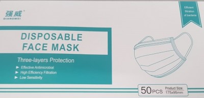 Cubrebocas Termoplisados DISPMASK?50PK02 - Marca KSA. Caja con 50 Piezas