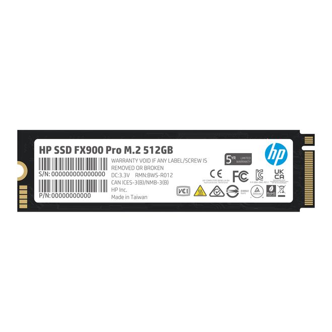 SSD HP NVMe FX900 PRO 512GB 4A3T9AA#ABM -