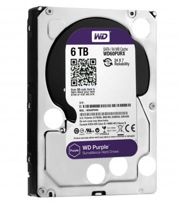 Disco duro WESTERN DIGITAL WD60PURX - 6000 GB, Serial ATA III, IntelliPower, 3.5", PC