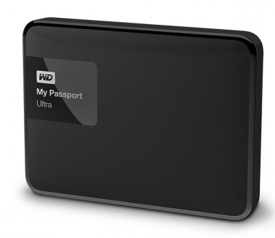 Disco duro externo WESTERN DIGITAL My Passport Ultra Portatil - 2000 GB, USB 3.0 (3.1 Gen 1) Type-A, Negro