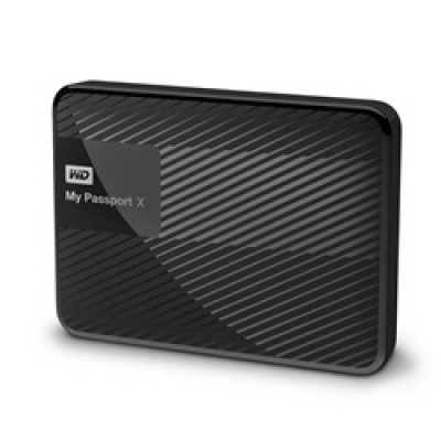 Disco duro externo WESTERN DIGITAL My Passport X - 2000 GB, USB 3.0 (3.1 Gen 1) Type-A, Negro