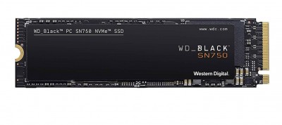 Disco Estado Solido WD 500GB WESTERN DIGITAL  Black SN750 NVMeTM - 500 GB, PCI Express 3.0, 3470 MB/s, 2600 MB/s, 8 Gb/s