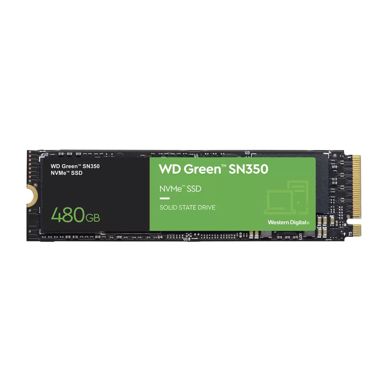 SSD Western Digital Green WDS480G2G0C SN350 NVMe - 480GB, PCI Express 3.0, M.2