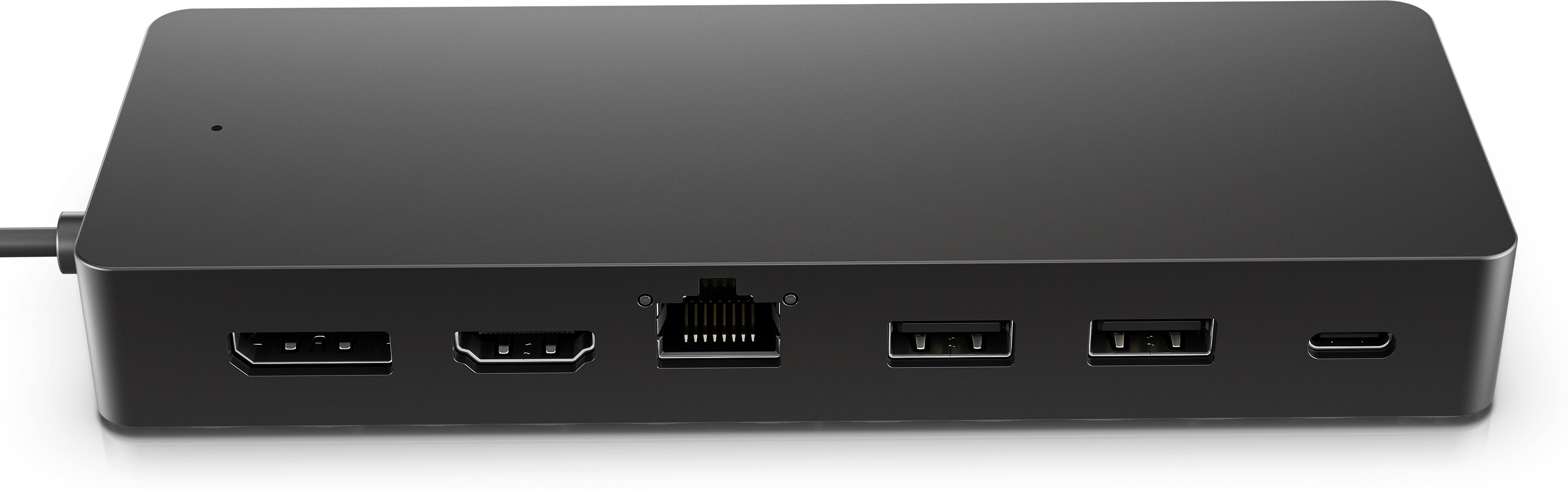 Hub multipuerto USB-C universal HP 50H55AA conexión de datos - video o red[4]. 1 HDMI 2.0, 1 DisplayPort? 1.2, 2 puertos USB-A, 1 puerto USB-C®[1], 1 puerto