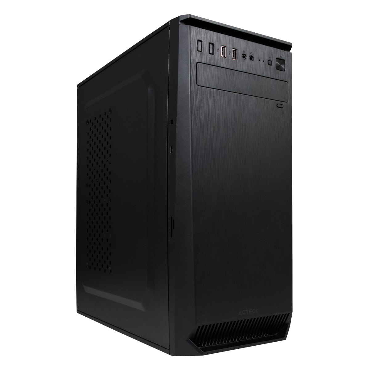 Gabinete  ACTECK GM270 TURIN ESSENTIAL SERIES - Media torre, ATX, Micro-ATX, Mini-ITX, Negro, 500 W