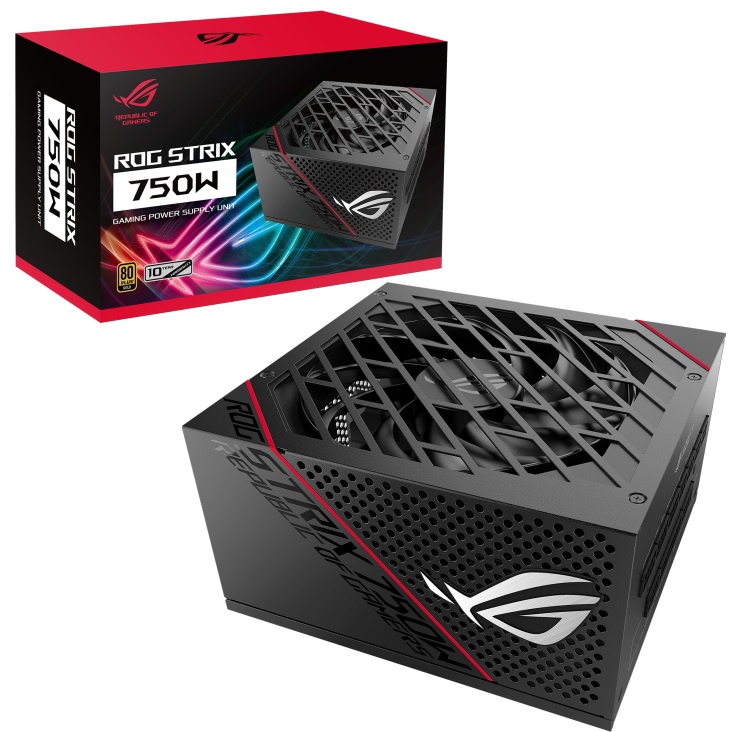 Fuente de Poder ASUS ROG-STRIX-750G - Negro