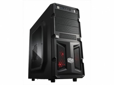 Gabinete COOLER MASTER - Midi-Tower, PC, ATX, Micro-ATX, Negro