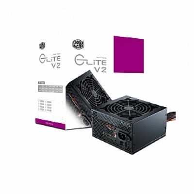 Fuente de poder  COOLER MASTER Elite V2 - 115 - 230 V, 50 - 60 Hz, Negro, 550 W, PC