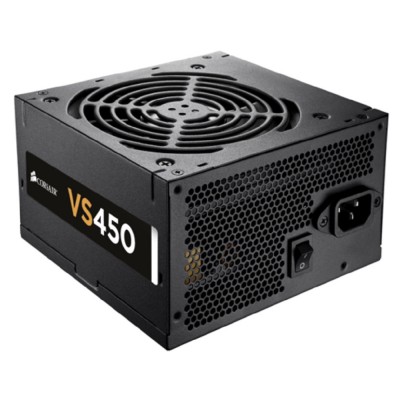 Fuente de Poder CORSAIR VS450 PSU - 450 W, PC, Negro, 12 cm, ATX