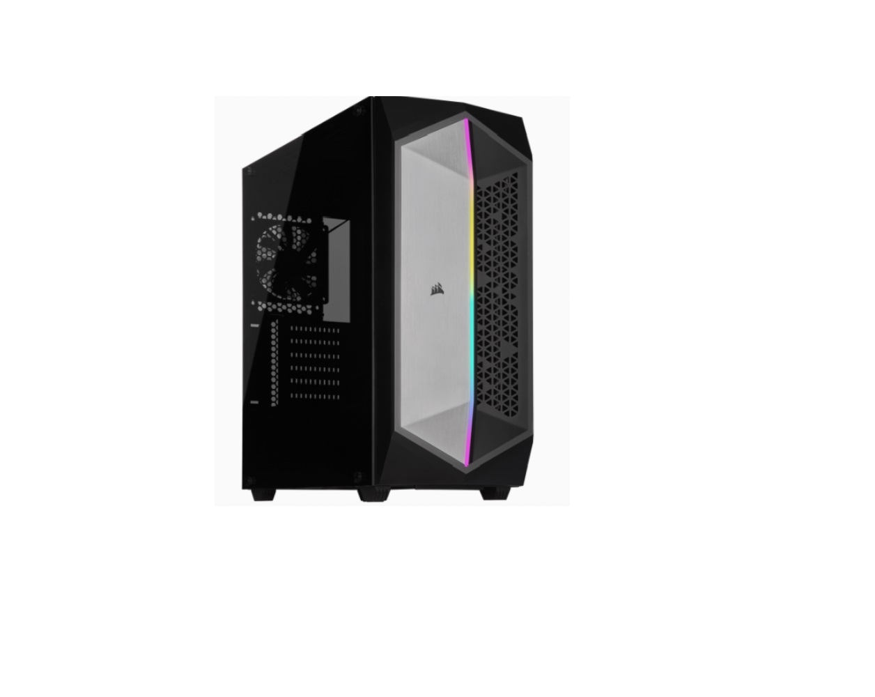 Gabinete CORSAIR 470T RGB - Midi-Tower, Gabinete, ATX, Negro, 550 W