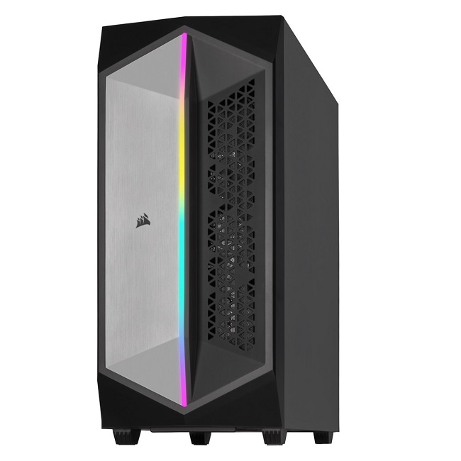 Gabinete  CORSAIR 470T RGB - ATX, Gabinete, Negro