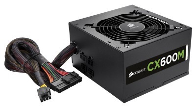 Fuente de Poder CORSAIR REFURBISHED - 100 - 240 V, 47 - 63 Hz, Negro, 600 W