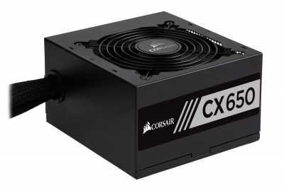 Fuente CORSAIR CX650 - 100 - 240 V, 47 - 63 Hz, Negro, PC