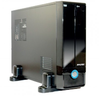 Gabinete EVOTEC - Micro-ATX, Mini-ITX, Negro, 450 W