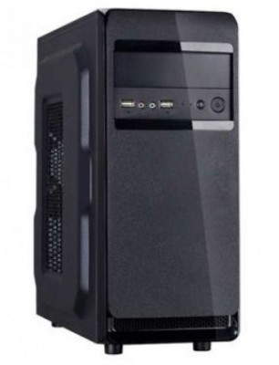 Gabinete EVOTEC EV-1001N - Media torre, Micro-ATX, Negro, 600 W