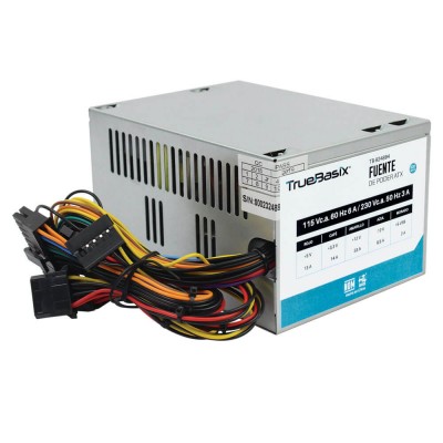 Fuente de Poder TRUE BASIX TB-924894 - 520 W, PC, Plata