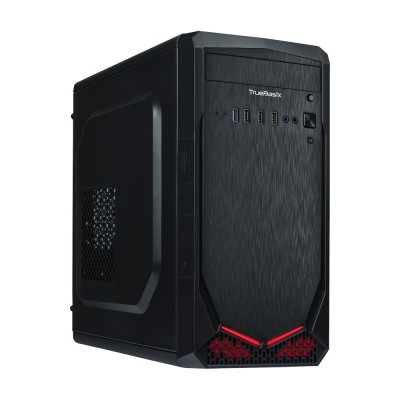Gabinete TRUE BASIX TB-924887 - Mini-Tower, PC, Micro ATX / Mini ITX / Thin mini ITX, Negro, 500 W