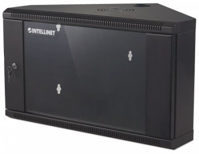 Gabinete INTELLINET 714631 - Negro, Bastidor de pared, 60 kg, 9U