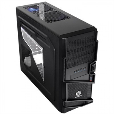 Gabinete THERMALTAKE - Midi-Tower, PC, ATX, Micro-ATX, Negro