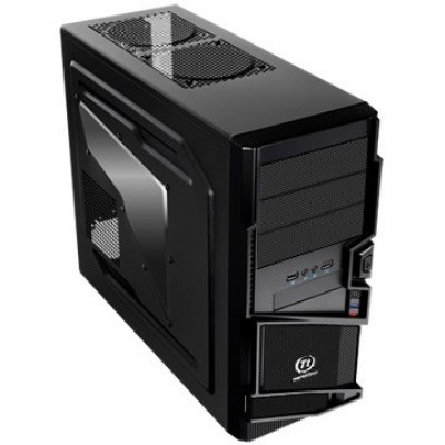 Gabinete THERMALTAKE - Midi-Tower, PC, ATX, Micro-ATX, Negro, 600 W